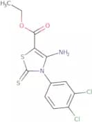 Ethyl 4-amino-3-(3,4-dichlorophenyl)-2-thioxo-2,3-dihydro-1,3-thiazole-5-carboxylate