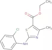 ethyl 3-((2-chlorophenyl)amino)-5-methyl-2,4-thiazolecarboxylate