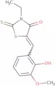 3-ethyl-5-((2-hydroxy-3-methoxyphenyl)methylene)-2-thioxo-1,3-thiazolidin-4-one