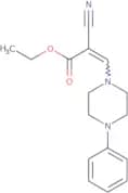ethyl 2-nitrilo-3-(4-phenylpiperazinyl)prop-2-enoate