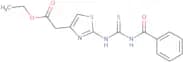 ethyl 2-(4-(((phenylcarbonylamino)thioxomethyl)amino)-3,5-thiazolyl)acetate