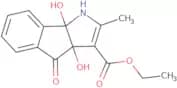 Ethyl 3a,8b-dihydroxy-2-methyl-4-oxo-1,3a,4,8b-tetrahydroindeno[1,2-b]pyrrole-3-carboxylate