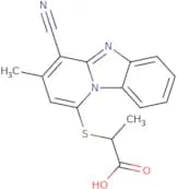 2-({10-Cyano-11-methyl-1,8-diazatricyclo[7.4.0.0,2,7]trideca-2,4,6,8,10,12-hexaen-13-yl}sulfanyl)p…
