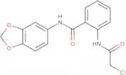 N-(1,3-Dioxaindan-5-yl)-2-(2-chloroacetamido)benzamide