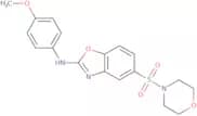 N-(4-Methoxyphenyl)-5-(morpholine-4-sulfonyl)-1,3-benzoxazol-2-amine