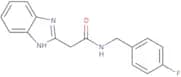 2-(1H-1,3-Benzodiazol-2-yl)-N-[(4-fluorophenyl)methyl]acetamide