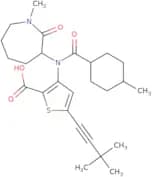 5-(3,3-Dimethylbut-1-yn-1-yl)-3-((1R,4S)-4-methyl-N-((S)-1-methyl-2-oxoazepan-3-yl)cyclohexane-1-c…