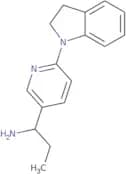 1-(6-(Indolin-1-yl)pyridin-3-yl)propan-1-amine