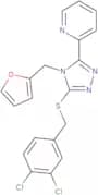 2-(5-{[(3,4-Dichlorophenyl)methyl]sulfanyl}-4-[(furan-2-yl)methyl]-4H-1,2,4-triazol-3-yl)pyridine
