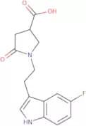 1-[2-(5-Fluoro-1H-indol-3-yl)ethyl]-5-oxopyrrolidine-3-carboxylic acid