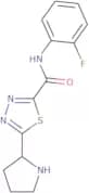 N-(2-Fluorophenyl)-5-pyrrolidin-2-yl-1,3,4-thiadiazole-2-carboxamide