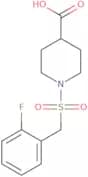 1-[(2-Fluorobenzyl)sulfonyl]piperidine-4-carboxylic acid