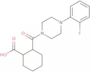 2-((4-(2-Fluorophenyl)piperazinyl)carbonyl)cyclohexanecarboxylic acid