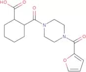 2-((4-(2-Furylcarbonyl)piperazinyl)carbonyl)cyclohexanecarboxylic acid