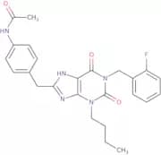 N-[4-[1-(2-Fluorobenzyl)-3-butyl-2,6-dixo-2,3,6,7-tetrahydro-1H-purin-8-ylmethyl]phenyl]acetamide