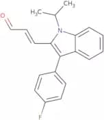 (E)-3-[3'-(4''-fluorophenyl)-1'-(1''-methylethyl)-1H-indol-2''-yl]-2-propnal