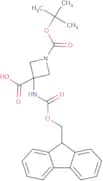 1-[(tert-Butoxy)carbonyl]-3-({[(9H-fluoren-9-yl)methoxy]carbonyl}amino)azetidine-3-carboxylic acid