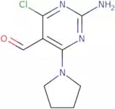2-Amino-4-chloro-6-(pyrrolidin-1-yl)pyrimidine-5-carbaldehyde