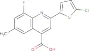 2-(5-Chlorothiophen-2-yl)-8-fluoro-6-methylquinoline-4-carboxylic acid
