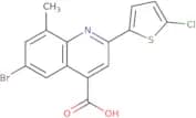 6-Bromo-2-(5-chlorothiophen-2-yl)-8-methylquinoline-4-carboxylic acid