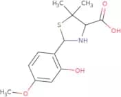2-(2-Hydroxy-4-methoxyphenyl)-5,5-dimethyl-4-thiazolidinecarboxylic acid
