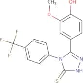 3-(4-Hydroxy-3-methoxyphenyl)-4-(4-(trifluoromethyl)phenyl)-1,2,4-triazoline-5-thione
