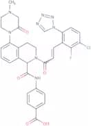 4-(2-(3-(3-Chloro-2-fluoro-6-(1H-tetrazol-1-yl)phenyl)acryloyl)-5-(4-methyl-2-oxopiperazin-1-yl)-1…