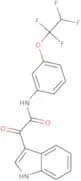 2-Indol-3-yl-2-oxo-N-(3-(1,1,2,2-tetrafluoroethoxy)phenyl)ethanamide