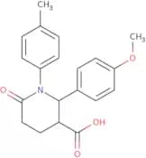 2-(4-Methoxyphenyl)-1-(4-methylphenyl)-6-oxopiperidine-3-carboxylic acid