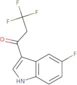 3,3,3-Trifluoro-1-(5-fluoro-1H-indol-3-yl)propan-1-one