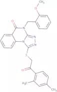 1-{[2-(2,4-Dimethylphenyl)-2-oxoethyl]sulfanyl}-4-[(2-methoxyphenyl)methyl]-4H,5H-[1,2,4]triazolo[…