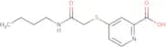 4-([(Butylcarbamoyl)methyl]sulfanyl)pyridine-2-carboxylic acid