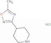 4-(5-methyl-1,2,4-oxadiazol-3-yl)piperidine hydrochloride