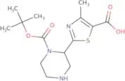 2-{4-[(tert-Butoxy)carbonyl]piperazin-1-yl}-4-methyl-1,3-thiazole-5-carboxylic acid