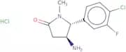 rac-(4R,5S)-4-Amino-5-(4-chloro-3-fluorophenyl)-1-methylpyrrolidin-2-one hydrochloride