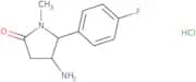 rac-(4R,5S)-4-Amino-5-(4-fluorophenyl)-1-methylpyrrolidin-2-one hydrochloride