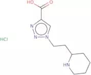 1-[2-(Piperidin-2-yl)ethyl]-1H-1,2,3-triazole-4-carboxylic acid hydrochloride