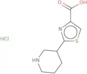 2-(Piperidin-3-yl)-1,3-thiazole-4-carboxylic acid hydrochloride