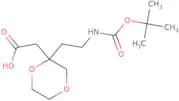 2-[2-(2-{[(tert-Butoxy)carbonyl]amino}ethyl)-1,4-dioxan-2-yl]acetic acid