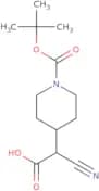 2-{1-[(tert-Butoxy)carbonyl]piperidin-4-yl}-2-cyanoacetic acid