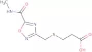 3-[({5-[(Methylamino)carbonyl]-1,2,4-oxadiazol-3-yl}methyl)thio]propanoic acid
