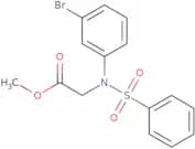 Methyl N-(3-bromophenyl)-N-(phenylsulfonyl)glycinate