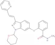 N-Methyl-2-[[3-[(1e)-2-(2-pyridinyl)ethenyl]-1-(tetrahydro-2H-pyran-2-yl)-1H-indazol-6-yl]thio]ben…