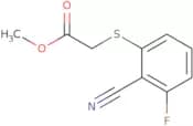 Methyl 2-(2-nitrilo-3-fluorophenylthio)acetate
