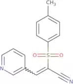 2-((4-methylphenyl)sulfonyl)-3-(3-pyridyl)prop-2-enenitrile