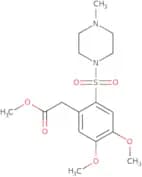 Methyl 2-(4,5-dimethoxy-2-((4-methylpiperazin-1-yl)sulfonyl)phenyl)acetate