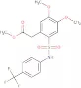 methyl 2-(4,5-dimethoxy-2-(((4-(trifluoromethyl)phenyl)amino)sulfonyl)phenyl)acetate