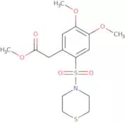 methyl 2-(4,5-dimethoxy-2-(thiomorpholin-4-ylsulfonyl)phenyl)acetate