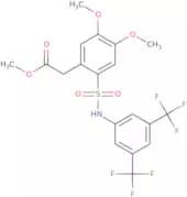 methyl (2-(((3,5-bis(trifluoromethyl)phenyl)amino)sulfonyl)-4,5-dimethoxyphenyl)acetate