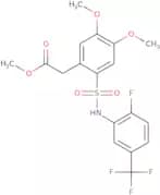 methyl 2-(2-(((2-fluoro-5-(trifluoromethyl)phenyl)amino)sulfonyl)-4,5-dimethoxyphenyl)acetate